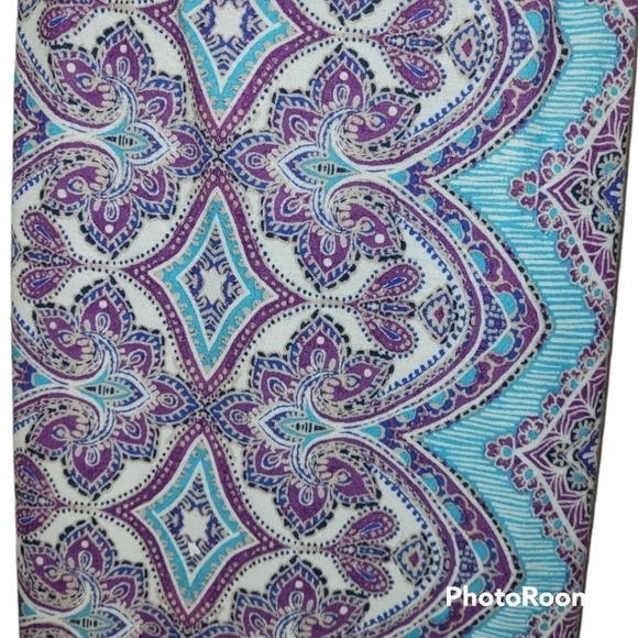 Prana Dress Medium Purple Teal  Straps - Picture 3 of 6